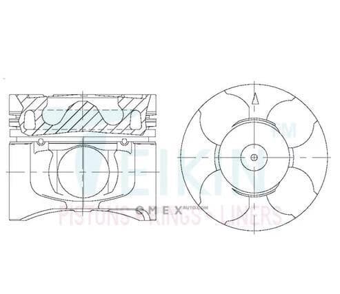 OEM PISTON ASSY 43300AG050