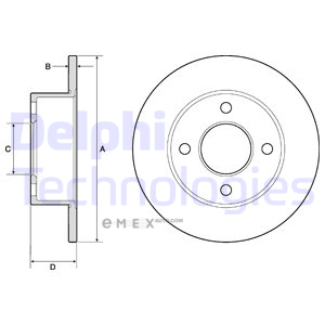 OEM BRAKE DISC (DOUBLE PACK) BG2343