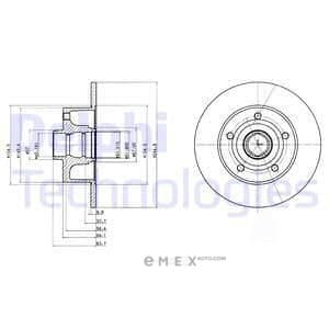 OEM BRAKE DISC (DOUBLE PACK) BG3030