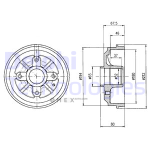 OEM BRAKE DRUM BF324