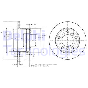 OEM BRAKE DISC (DOUBLE PACK) BG3237