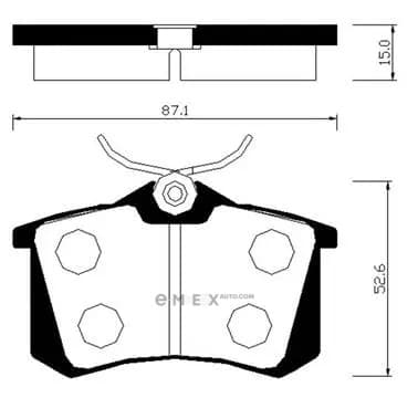 OEM BRAKE PAD HP3010