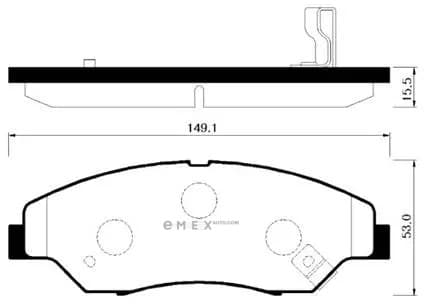 OEM BRAKE PAD HP1015