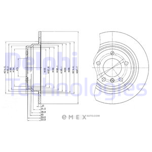 OEM BRAKE DISC (DOUBLE PACK) BG3044