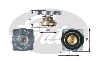 OEM CAP, RADIATOR RC130