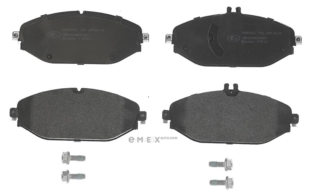 OEM PAD KIT, DISC BRAKE P50124