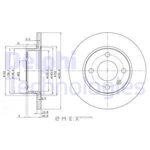 OEM BRAKE DISC (DOUBLE PACK) BG2910