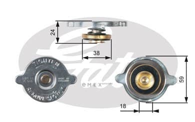 OEM CAP, RADIATOR RC115