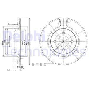 OEM BRAKE DISC (DOUBLE PACK) BG2712