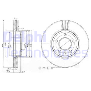 OEM BRAKE DISC (SINGLE PACK) BG9891