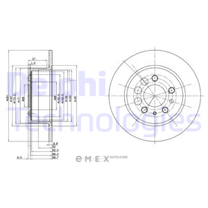 OEM BRAKE DISC (DOUBLE PACK) BG2103