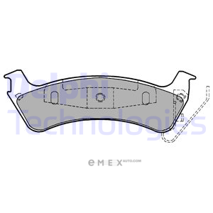 OEM BRAKE PAD AXLE SET LP1183