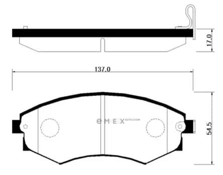 OEM BRAKE PAD HP0003