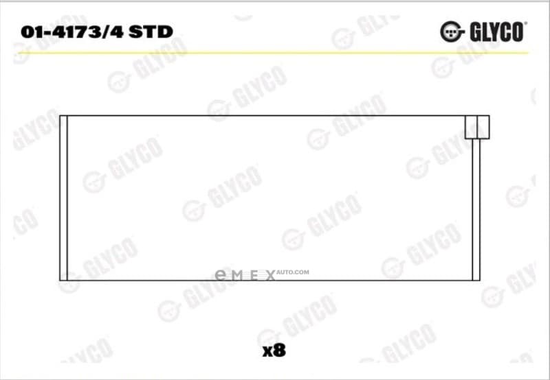 OEM CRANKSHAFT BEARINGS 0141734STD