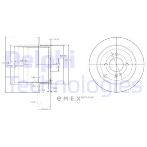 OEM BRAKE DISC (DOUBLE PACK) BG4097