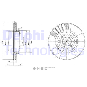 OEM BRAKE DISC (DOUBLE PACK) BG3424