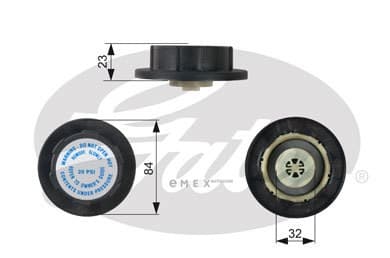 OEM CAP, RADIATOR RC242