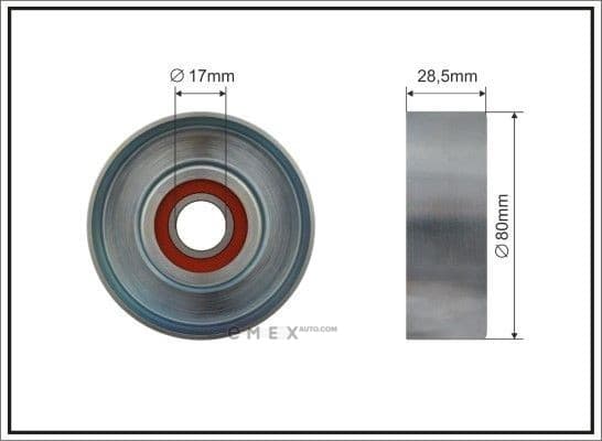 OEM TENSIONER ASSY, PULLEY 500487