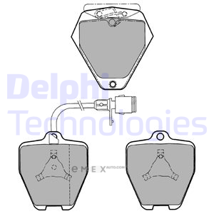 OEM BRAKE PAD AXLE SET LP1024