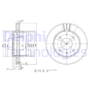 OEM BRAKE DISC (DOUBLE PACK) BG3202