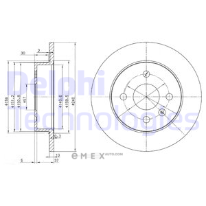 OEM BRAKE DISC (DOUBLE PACK) BG3403