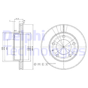 OEM BRAKE DISC (DOUBLE PACK) BG2779