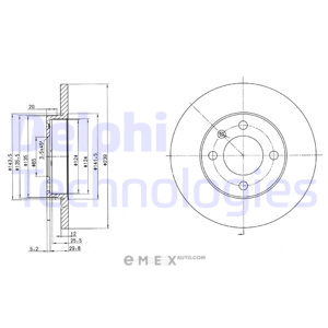 OEM BRAKE DISC (DOUBLE PACK) BG2116