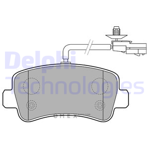 OEM BRAKE PAD AXLE SET LP2191