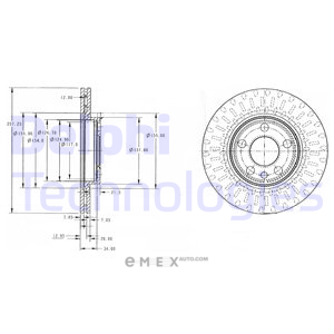 OEM BRAKE DISC (DOUBLE PACK) BG3222