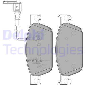 OEM BRAKE PAD AXLE SET LP2199