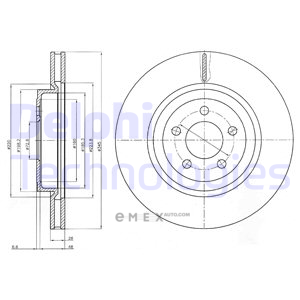 OEM BRAKE DISC (SINGLE PACK) BG9050