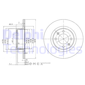 OEM BRAKE DISC (DOUBLE PACK) BG3621