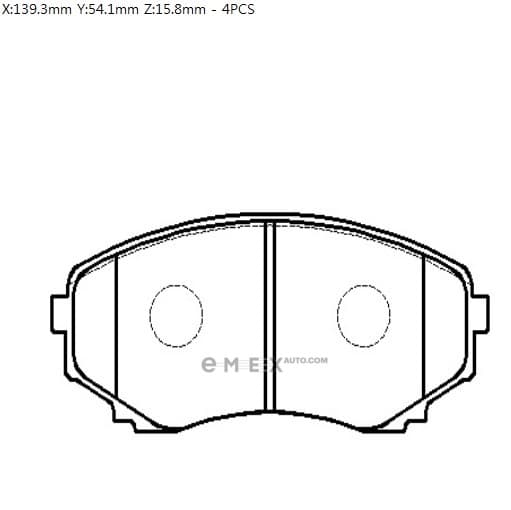 OEM PAD KIT, DISC BRAKE HP5150