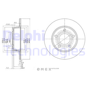 OEM BRAKE DISC (DOUBLE PACK) BG3672