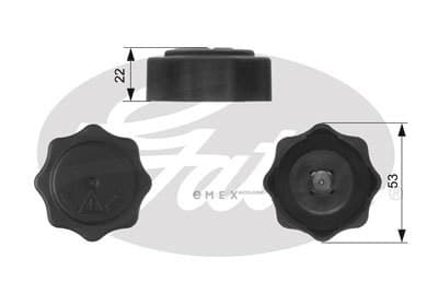 OEM CAP, RADIATOR RC229