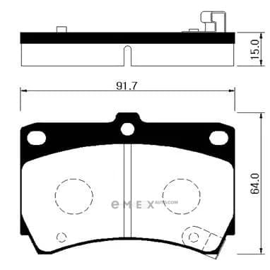 OEM PAD KIT, DISC BRAKE HP1002