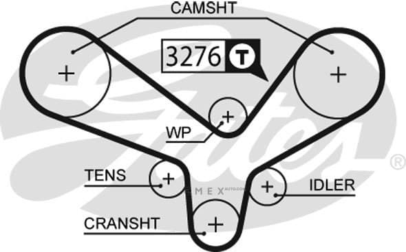 OEM BELT, TIMING 5344XS