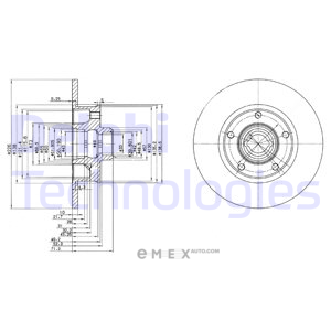 OEM BRAKE DISC (DOUBLE PACK) BG2714