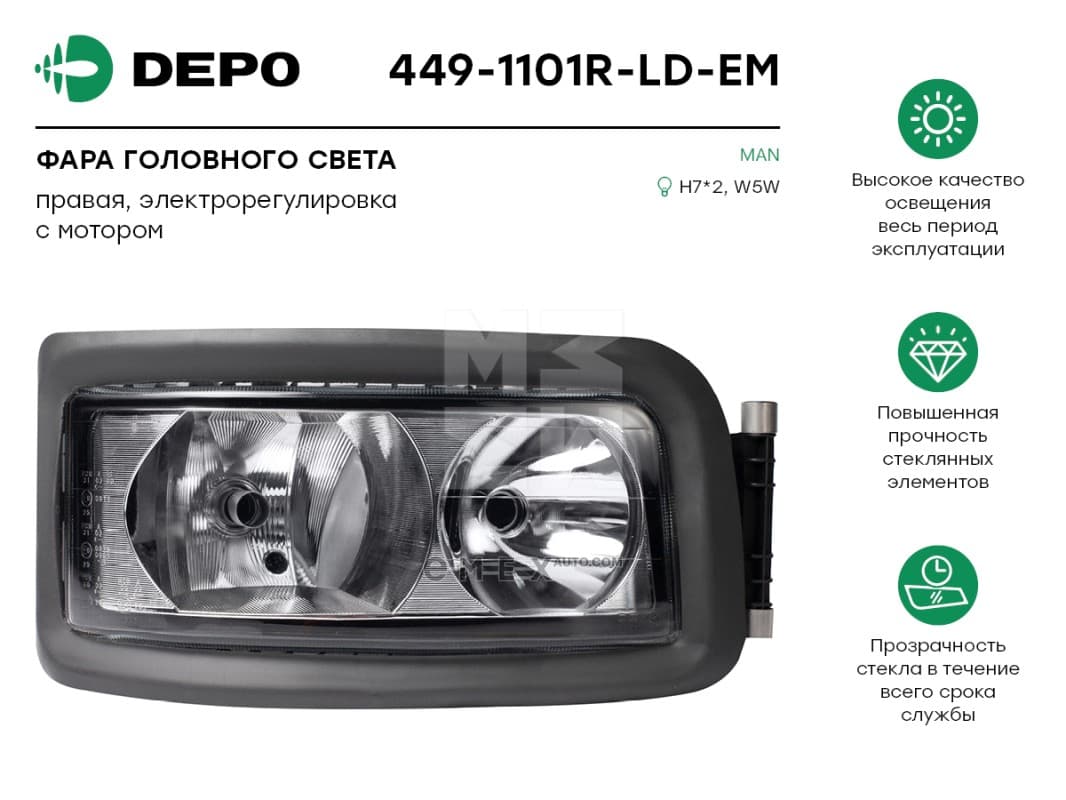 OEM HEADLAMP ASSY 4491101RLDEM