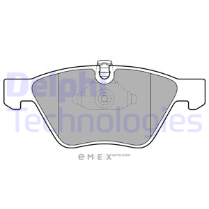 OEM Brake Pad Set, disc brake LP1956