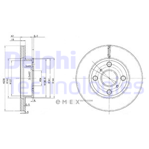 OEM BRAKE DISC (DOUBLE PACK) BG2424