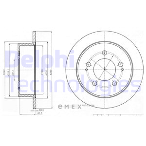 OEM BRAKE DISC (DOUBLE PACK) BG4220