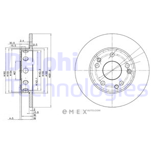 OEM BRAKE DISC (DOUBLE PACK) BG2288