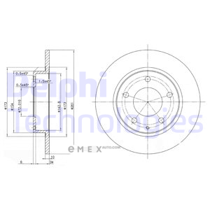 OEM BRAKE DISC (DOUBLE PACK) BG2806