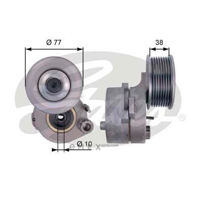 OEM TENSIONER ASSY, PULLEY T38663