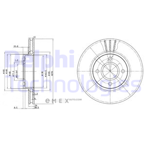 OEM BRAKE DISC (DOUBLE PACK) BG3056