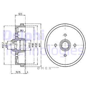 OEM BRAKE DRUM BF96