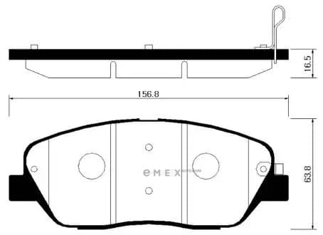 OEM PAD KIT, DISC BRAKE HP1042