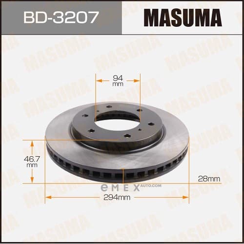 OEM BRAKE DISC BD3207