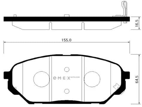 OEM BRAKE PAD HP0039